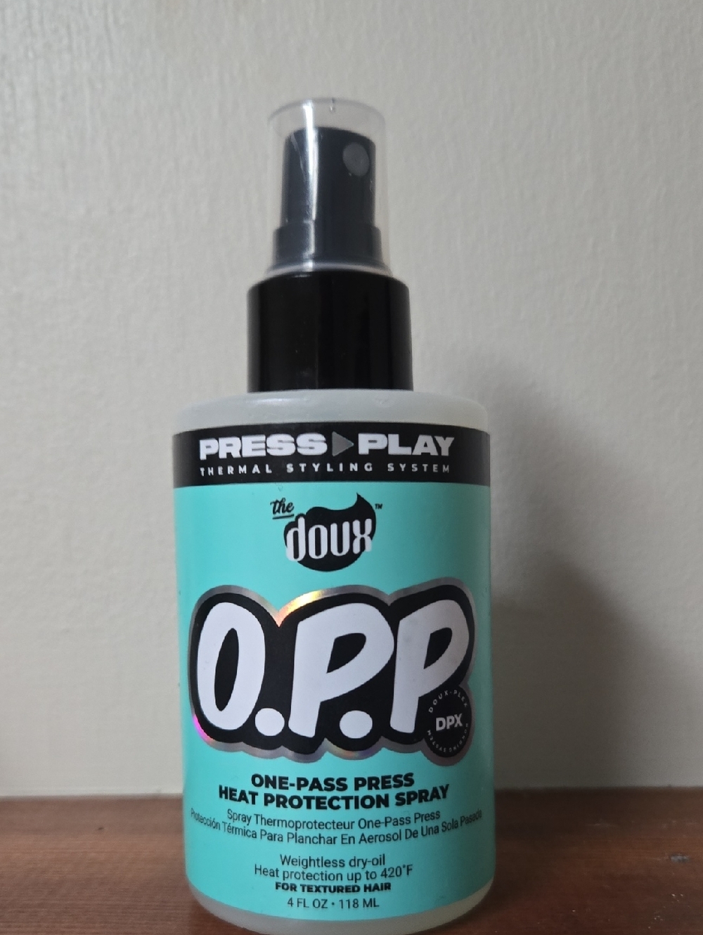 O.P.P. One-Pass Press Heat Protection Spray - Teal